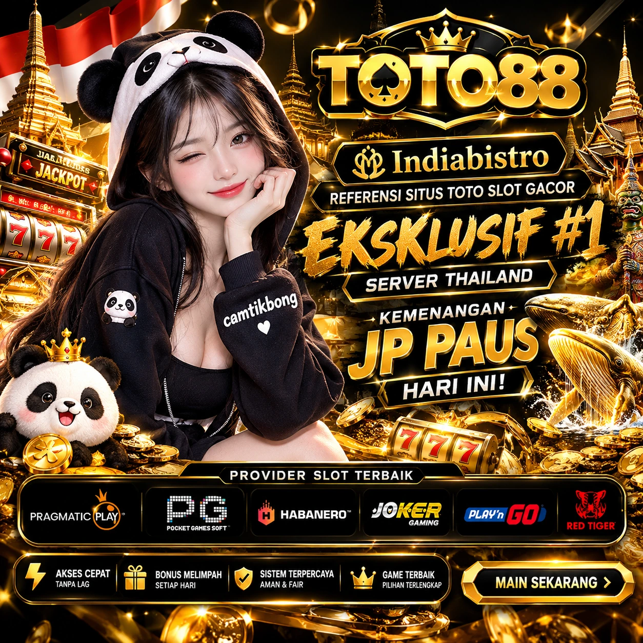 TOTO88 ♨️ Indiabistro Referensi Situs Toto Slot Gacor Eksklusif #1 Server Thailand Kemenangan JP Paus Hari Ini!