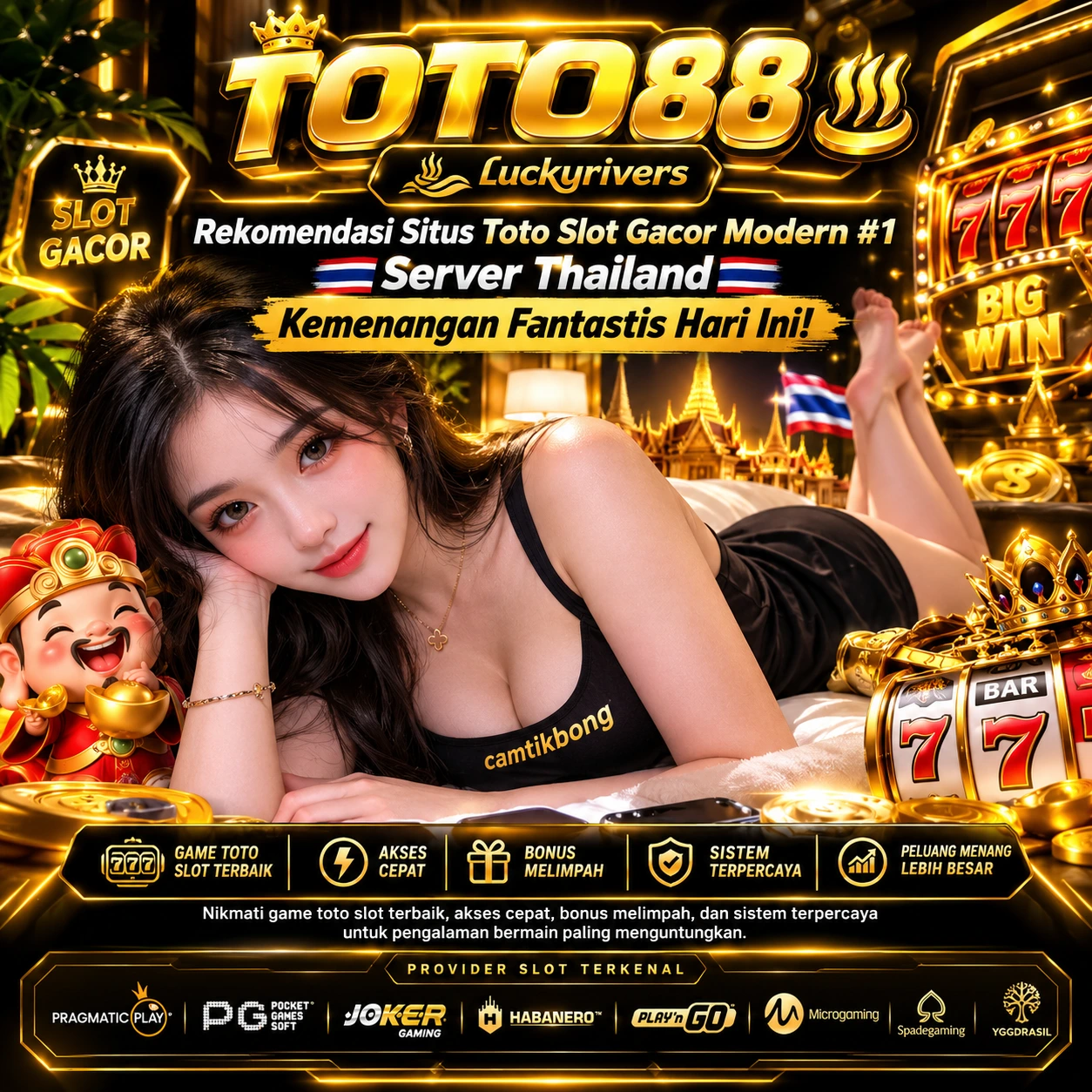 TOTO88 ♨️ Luckyrivers Rekomendasi Situs Toto Slot Gacor Modern #1 Server Thailand Kemenangan Fantastis Hari Ini!