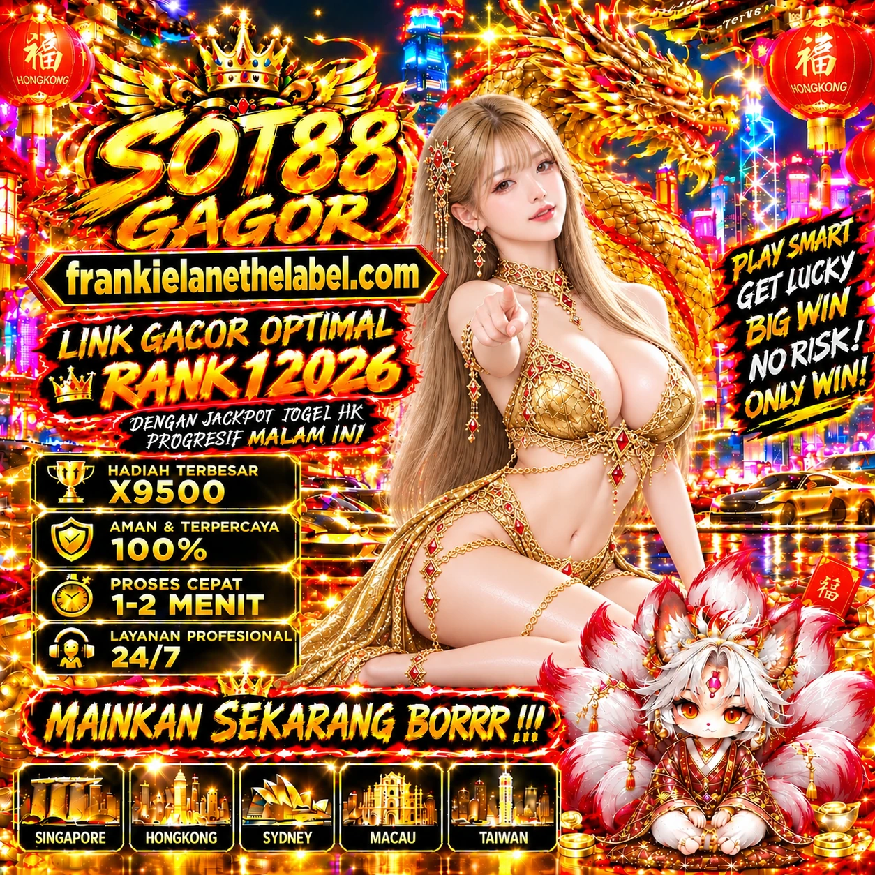 Thumbnail 1 of 3, Poster, SLOT88 : Daftar TOTO88 Link Gacor Frankielanethelabel Rank 1 2026 Dengan Jackpot Togel HK Progresif Minggu Ini designed and sold by SLOT88.