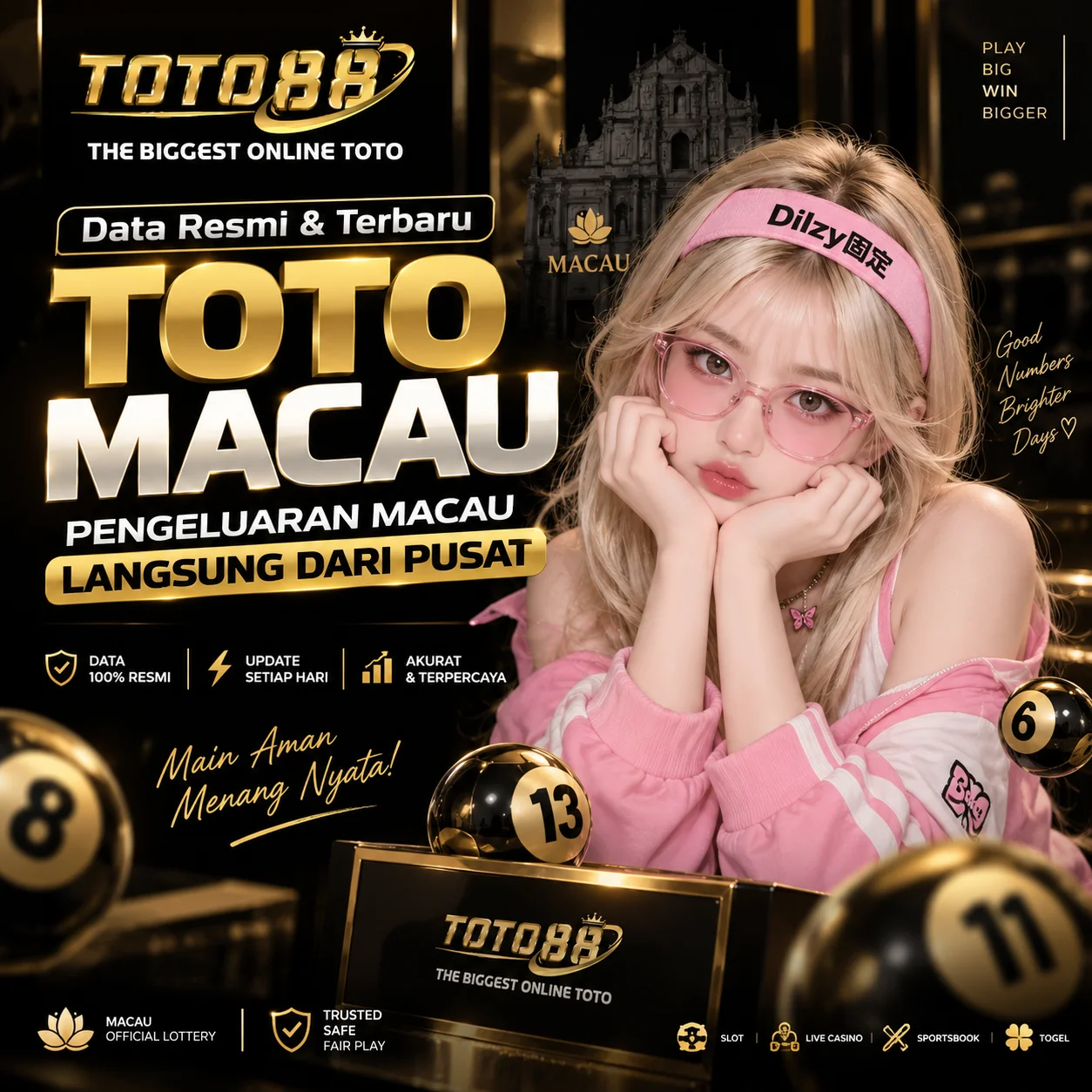 TOTO88: Data Resmi & Terbaru Toto Macau, Pengeluaran Macau Langusng Dari Pusat by Hey siriusly